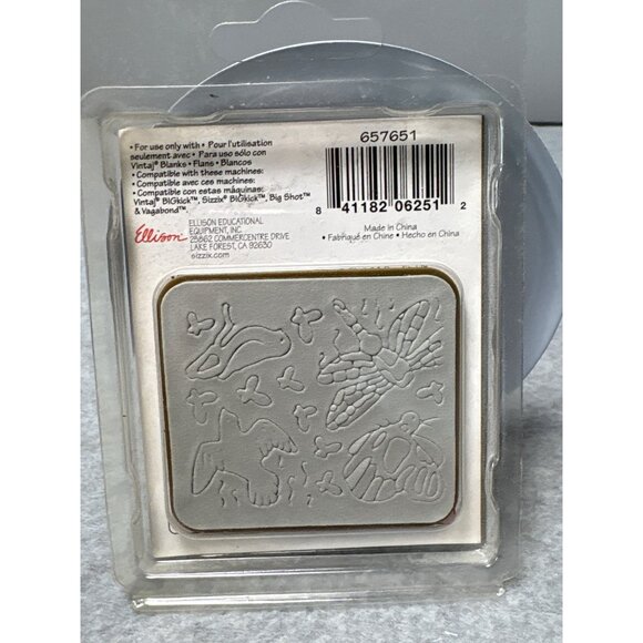 Sizzix Vintaj DecoEtch Die Fluttering Wings Design for Embossing Jewelry & Craft - Picture 2 of 4